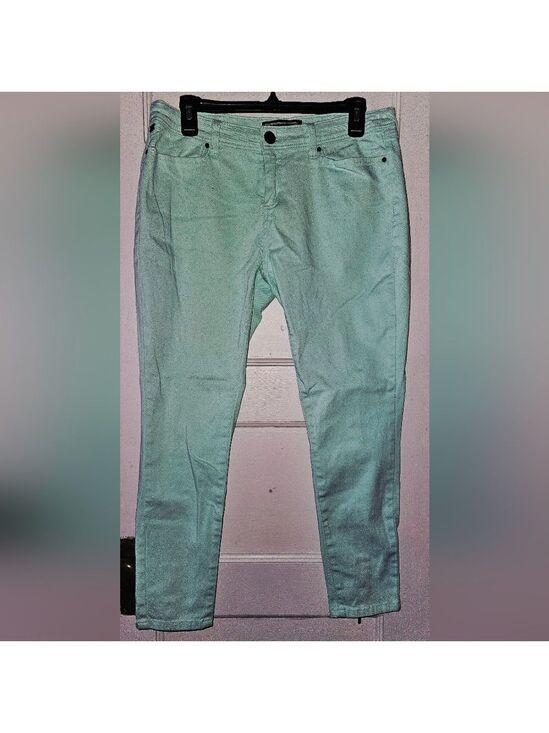 Kardashian Kollection Denim - Kardashian Kollection Mint Low Rise Skinny Jeans Size 12